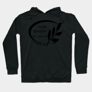 Four Seasons Total Landscaping Black Logo Hoodie